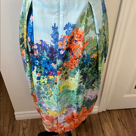 Anthropologie Multicolor Floral Midi Dress - Picture 7 of 17